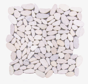 Bati Orient White Sliced River Stone 12 In - Pebble, HD Png Download, Transparent PNG