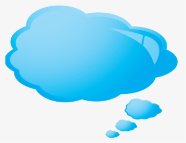 Happy Talk, Keep Talking Happy Talk » Blue Thought - Transparent Blue Thought Bubble Png, Png Download, Transparent PNG