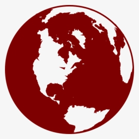 Earth Clipground Cliparts - Globe Red, HD Png Download, Transparent PNG