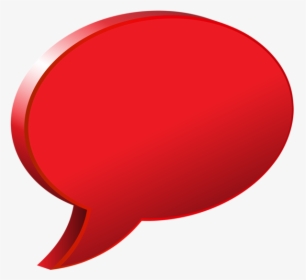Speech Bubble Red Transparent Png Image - Red Speech Bubble Png, Png Download, Transparent PNG