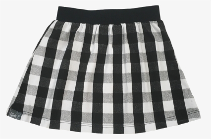 Black & White Plaid Skirt - Black Plaid Skirt Png, Transparent Png, Transparent PNG