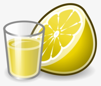 File - Tango-juice - Svg - Lemon - Cartoon Image Of Lemon Juice, HD Png Download, Transparent PNG