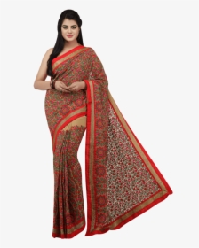 Womens Georgette Saree - Silk, HD Png Download, Transparent PNG