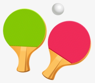 Table Tennis Ping Pong Paddles Png Vector Clipart - Ping Pong, Transparent Png, Transparent PNG