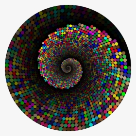 Colorful Swirling Circles Vortex 2 With Background - Circle, HD Png Download, Transparent PNG