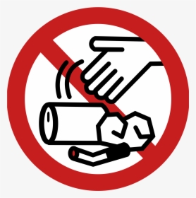 Litter Sign Clip Art - Don T Throw Trash On The Ground, HD Png Download, Transparent PNG