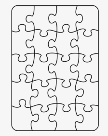 Jigsaw Video Game Coloring Book Word Free - Jigsaw Puzzle Template Transparent, HD Png Download, Transparent PNG