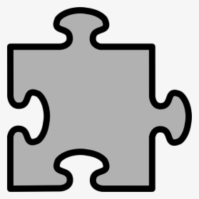 Jigsaw, Jigsaw Puzzle, Grey, Piece, Puzzle, Concept - Transparent Background Puzzle Piece Png, Png Download, Transparent PNG