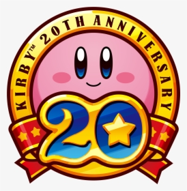 Transparent Kirby Air Ride Png - Kirby 20th Anniversary Logo, Png Download, Transparent PNG