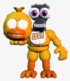 Chica Adventure Endo Head - Chica From Fnaf World, HD Png Download, Transparent PNG