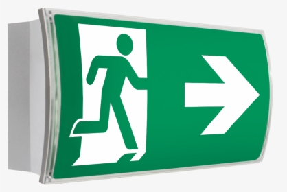 Transparent Green Street Sign Png - Emergency Exit Right Sign, Png Download, Transparent PNG