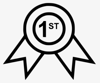 Ribbon First Place Good - Black And White First Place Ribbon, HD Png Download, Transparent PNG