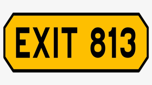 Exit 813 Karak - Sign, HD Png Download, Transparent PNG