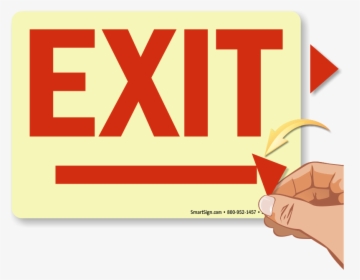 Directional Exit Signs With Arrows - Exit Only Sign, HD Png Download, Transparent PNG