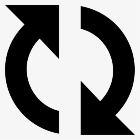 Refresh Icon From Genericons Neue, Showing Two Arrows - Graphics, HD Png Download, Transparent PNG