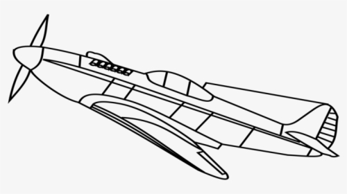 Ww2 Fighter Plane - Ww2 Fighter Planes Drawing, HD Png Download, Transparent PNG