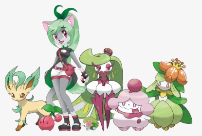 Pokemon Trainer Piper Team Lineup - Cartoon, HD Png Download, Transparent PNG