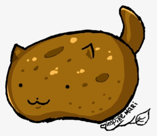 Potato Kitty Cute Kawaii Art Cat - Kitty Potato, HD Png Download, Transparent PNG