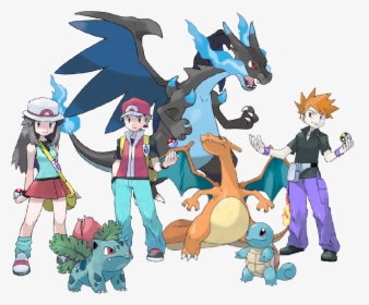 Pokemon Trainers Red Blue Green, HD Png Download, Transparent PNG