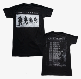 Cello Black Photo 2018 Tour Tee - Apocalyptica Tour 2018 T Shirt, HD Png Download, Transparent PNG