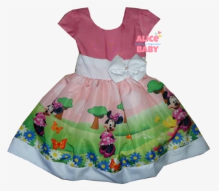 Vestido Minnie Rosa 6 Anos, HD Png Download, Transparent PNG
