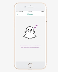 New Snapchat Update Shazam Feature - Iphone, HD Png Download, Transparent PNG