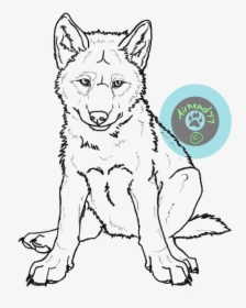 Puppy Dog Eyes Lineart - Realistic Wolf Pup Drawings, HD Png Download, Transparent PNG