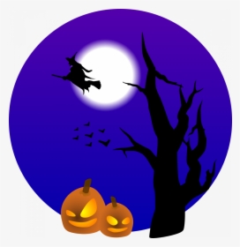 Solid Purple Halloween Clipart Banner Hd And Pumpkins - Halloween Clipart, HD Png Download, Transparent PNG