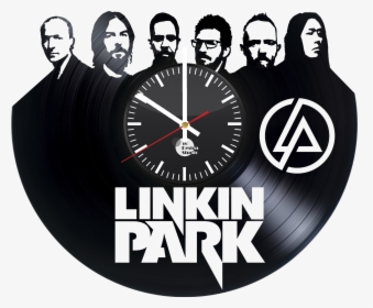Linkin Park Handmade Vinyl Record Wall Clock Big - Linkin Park Png Logo, Transparent Png, Transparent PNG