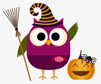 Transparent Halloween Clipart - Halloween Owl, HD Png Download, Transparent PNG