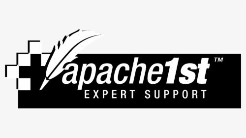 Apache 1st 01 Logo Black And White - Apache, HD Png Download, Transparent PNG