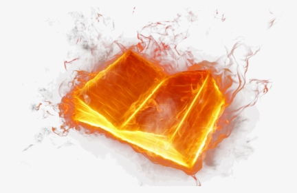 Book With Fire Coming Out, HD Png Download, Transparent PNG