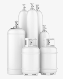 Gas Cylinders On White Background, HD Png Download, Transparent PNG