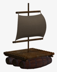 Boat Wooden Raft Transparent Background, HD Png Download, Transparent PNG