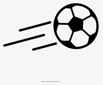 Balón De Fútbol Página Para Colorear - Champions League Ball Drawing, HD Png Download, Transparent PNG