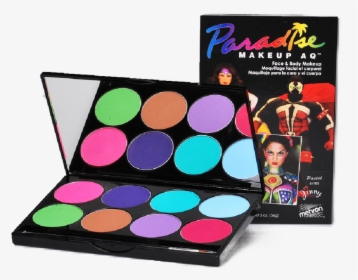 Mehron Paradise Makeup 8 Color Palette - Pastel Mehron Palette, HD Png Download, Transparent PNG