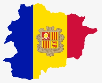 Andorra Map With Flag, HD Png Download, Transparent PNG