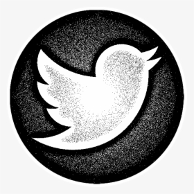 Transparent Twitter Logo Black Png - Black Twitter Circle Logo, Png Download, Transparent PNG