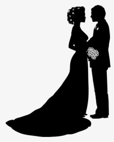 Thumb Image - Bride And Groom Silhouette Png, Transparent Png, Transparent PNG