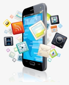 Smartphones 2013 Png Download - Cell Phone Apps Png, Transparent Png, Transparent PNG