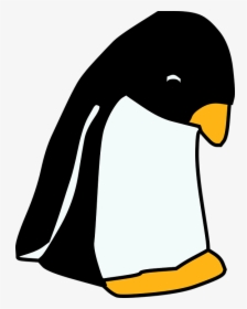 Tux, Penguin, Linux, Bird, Sad, Animal - Sad Penguin Clipart, HD Png Download, Transparent PNG