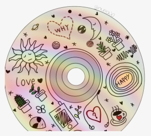 Transparent Cds Clipart - Aesthetic Drawings On Cd, HD Png Download, Transparent PNG