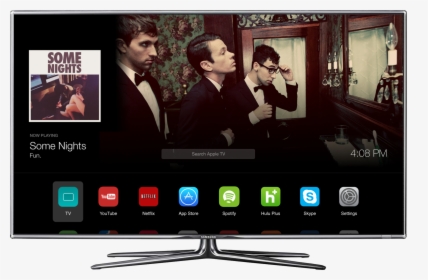 002 Samsung D8000 Front1 - Apple Tv Os Concept, HD Png Download, Transparent PNG