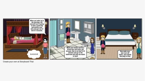 Png Girl Open Blinds - Cartoon, Transparent Png, Transparent PNG