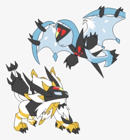 Solgaleo And Lunala - Baby Dawn Wings Necrozma, HD Png Download, Transparent PNG