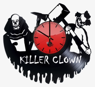 Killer Clown Handmade Vinyl Record Wall Clock Fan Gift - Killer Clown Logo, HD Png Download, Transparent PNG