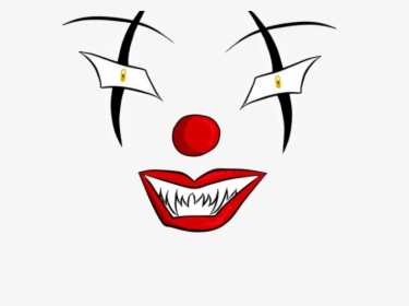 Scary Clown Face Png, Transparent Png, Transparent PNG