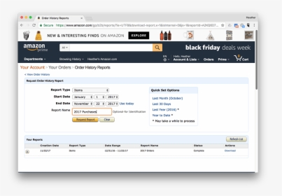 Get Your Amazon Order Line Item Details Into A Google - Export Orders From Amazon To Excel, HD Png Download, Transparent PNG