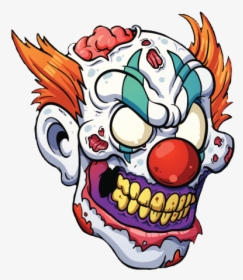 #zombie #clown #killerclown #freetoedit - Scary Clown Cartoon, HD Png Download, Transparent PNG