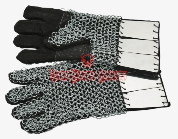 Chainmail Gauntlets With Steel Plates From Dark Knight - Leather, HD Png Download, Transparent PNG